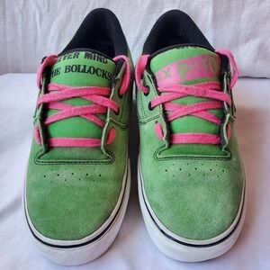 Vans x Sex Pistols Rowley Style 99s Leather Sneakers Green Mens Size 7/Women 8.5